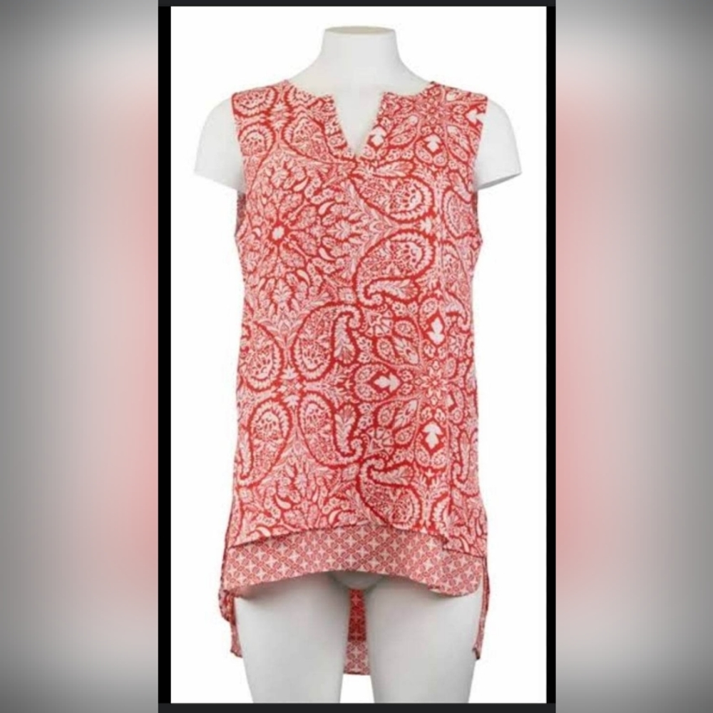 Fever layered look sleeveless blouses
